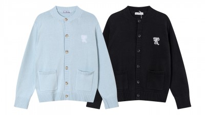 [NORMAL] 공용 아ㅋ네 크루넥 가디건 2컬러