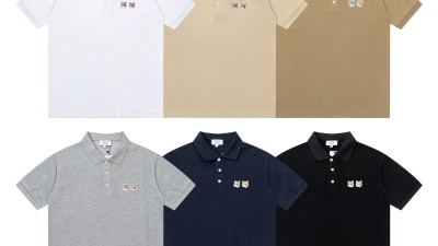 [NORMAL] 공용 메종키ㅊ네 더블폭스헤드 카라 반팔티 6컬러