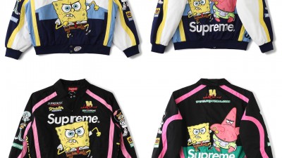 [GOOD] 공용 슈ㅍ림 X 스폰지밥 제프 해밀턴 레이싱 자켓 2컬러