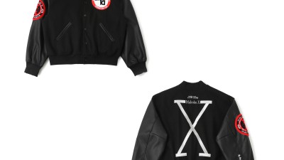 [GOOD] 25SS 슈ㅍ림 X 40 에이커스 말콤 X 바시티 자켓 블랙
