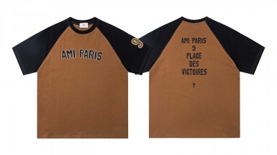 [NORMAL] 공용 25FW 아ㅁ 래글런 슬리브 자수 티셔츠