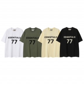 [NORMAL] 공용 피ㅇ갓 에센셜 77 로고 패치 티셔츠 4컬러
