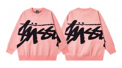 [NORMAL] 공용 스ㅌ시 스탁 스웨터 핑크