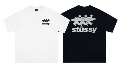 [NORMAL] 공용 스ㅌ시 서프워크 피그먼트 다이드 티셔츠 2컬러