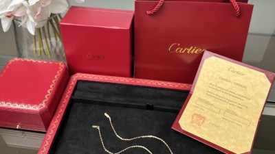 까ㄹ띠에 러브 펜던트 목걸이 다이아 파베 3p