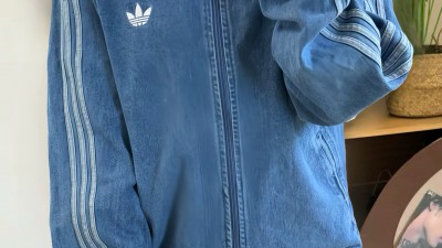 [NORMAL] 공용 아ㄷ다스 아디컬러 데님 파이어버드 트랙탑