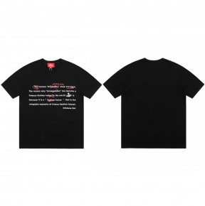 [NORMAL] 공용 비ㅂ안 웨스트우드 둠스데이 텍스트 프린트 티셔츠