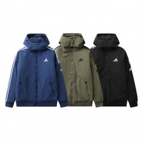 [NORMAL] 공용 아ㄷ다스 삼선 트레포일 후드점퍼 3컬러