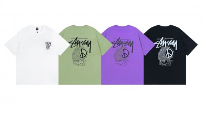 [NORMAL] 공용 스ㅌ시 피스 핸드 피그먼트 다이드 티셔츠 4컬러