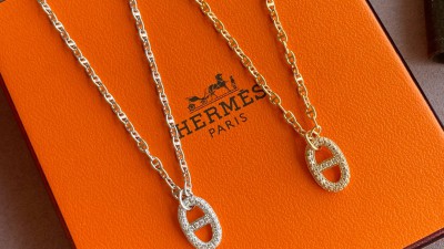 에ㄹ메스 샹달 펜던트 목걸이 다이아 풀파베 2컬러