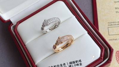 까ㄹ띠에 팬더 드 까르띠에 링 다이아 파베 3컬러