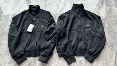 셀ㄹ느 트리옹프 비스코스 트윌 블루종 재킷