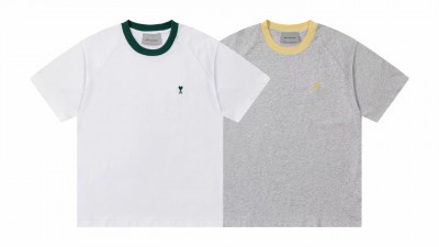 [세일][공용] 아ㅁ 자수 코튼 티셔츠 2컬러