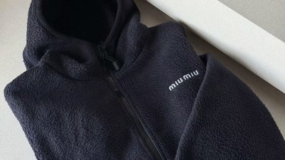 [공용] 미ㅇ미우 코튼 플리스 후드 집업