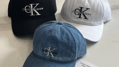 캘ㅂ클라인 모노그램 볼캡 3컬러