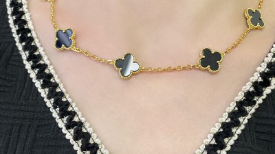 반ㅋ리프 빈티지 알함브라 목걸이 10모티브