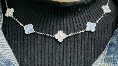 반ㅋ리프 빈티지 알함브라 목걸이 10모티브