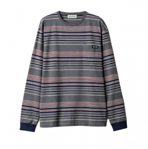 미ㅇ미우 스트라이프 저지 롱슬리브